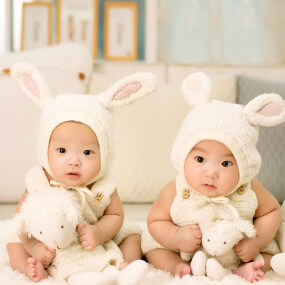 Conjunto Coelhinhos Gémeos